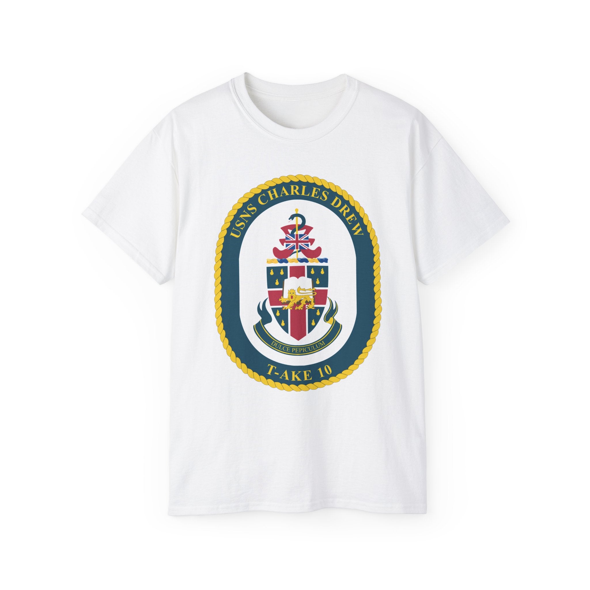 Unisex Ultra Cotton T-Shirt - Navy - USNS Charles Drew (T-AKE 10) wo txt