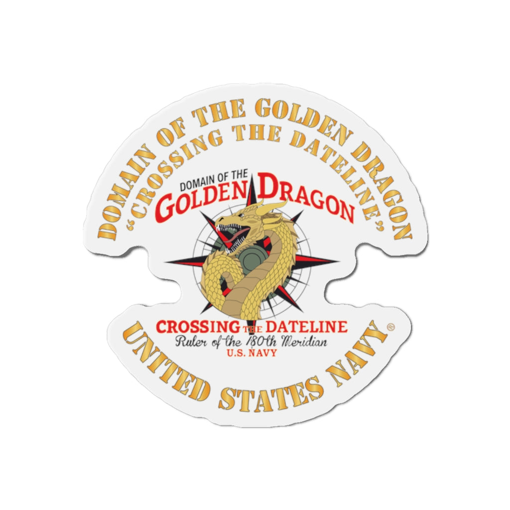Die-Cut Magnet - Navy - Domain of the Golden Dragon