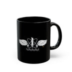 Black Mug (11oz, 15oz) - Navy - Rate - Aviation Warfare Systems Operator (AW) wo txt