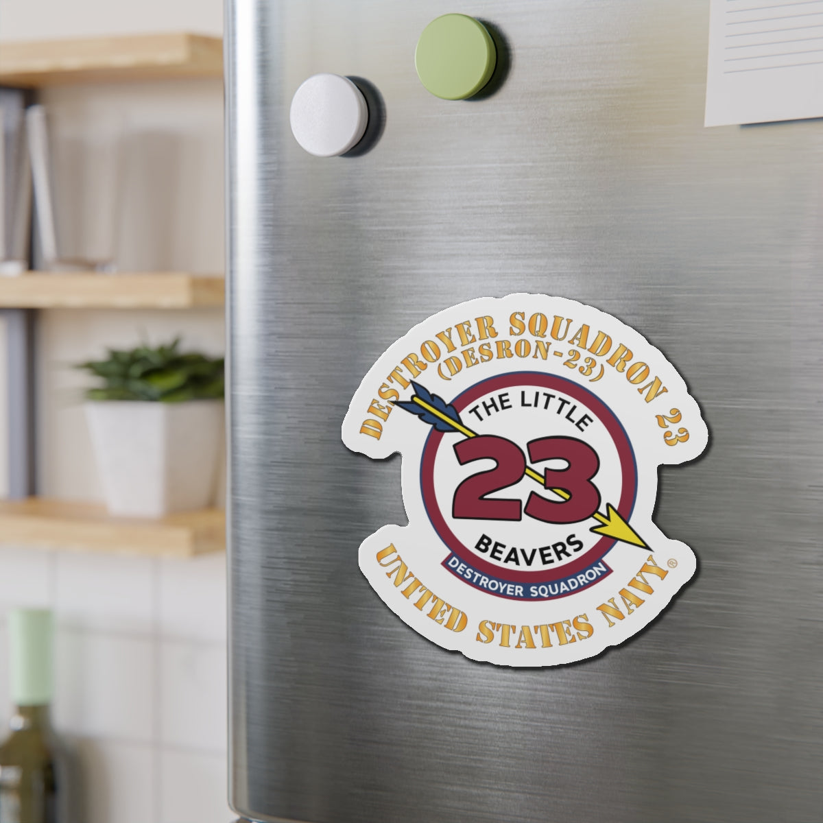 Die-Cut Magnet - Navy - Destroyer Squadron 23 (DESRON-23)
