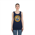 Unisex Heavy Cotton Tank Top - Navy - Naval Base Coronado wo txt