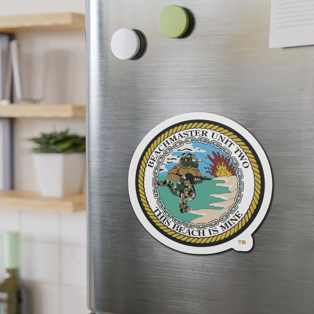 Die-Cut Magnet - Navy - Beachmaster Unit Two (BMU-2) wo txt X 300
