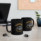 Black Mug (11oz, 15oz) - Navy - Rate - Radioman (RM) - Combat Veteran