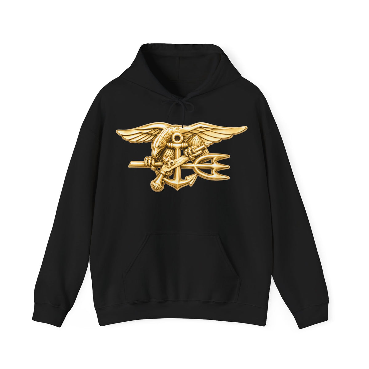 Unisex Heavy Blend™ Hoodies - Navy - Badge - Special Warfare insignia wo txt - 3D - Enhanced