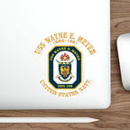 Die-Cut Vinyl Sticker - Navy - USS Wayne E. Meyer (DDG-108) X 300