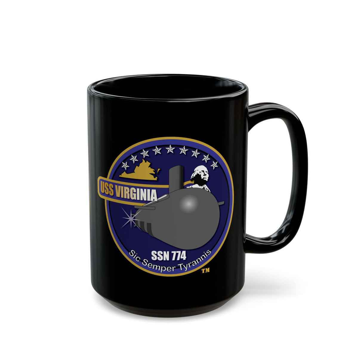 Black Mug (11oz, 15oz) - Navy - USS Virginia (SSN-774) wo txt X 300