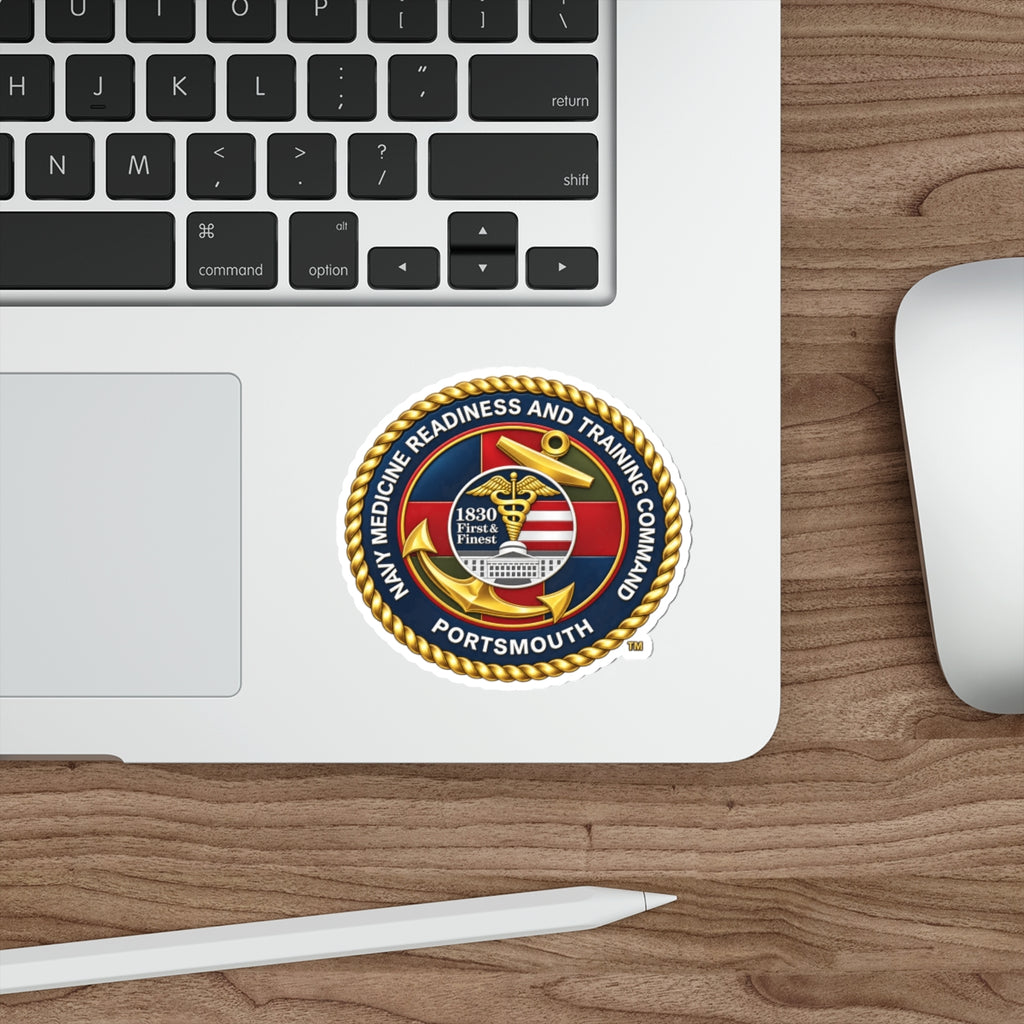 Die-Cut Vinyl Sticker - Navy - Naval Medical Center Portsmouth wo txt - 3D - Enhanced