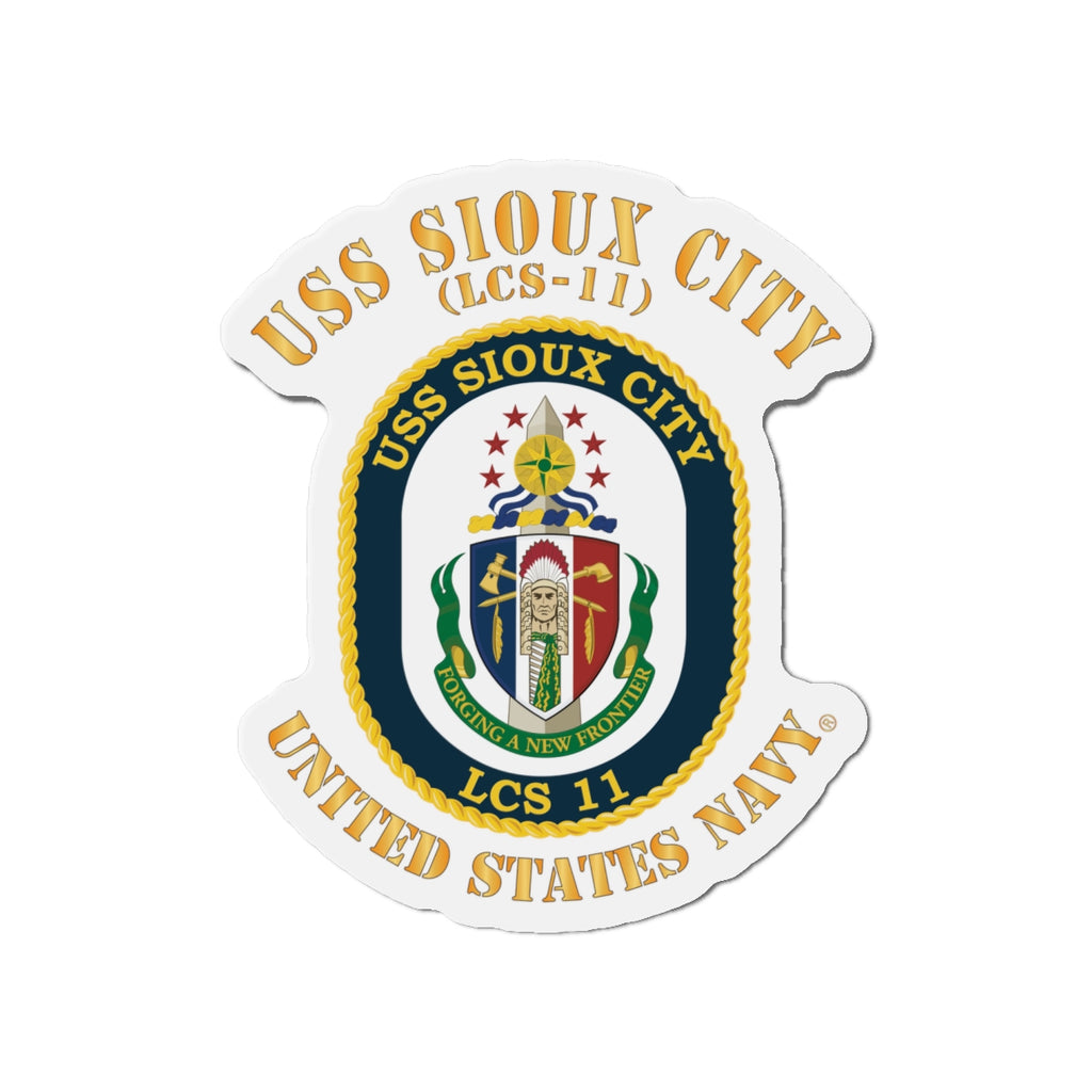 Die-Cut Magnet - Navy - USS Sioux City (LCS-11)