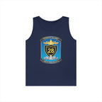 Unisex Heavy Cotton Tank Top - Navy - Destroyer Squadron 28 (DESRON-28) wo Txt