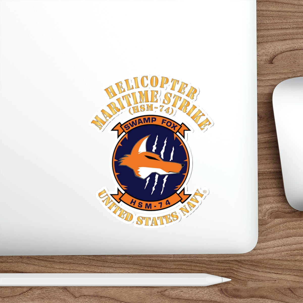 Die-Cut Vinyl Sticker - Navy - Helicopter Maritime Strike Seven Four (HSM-74)