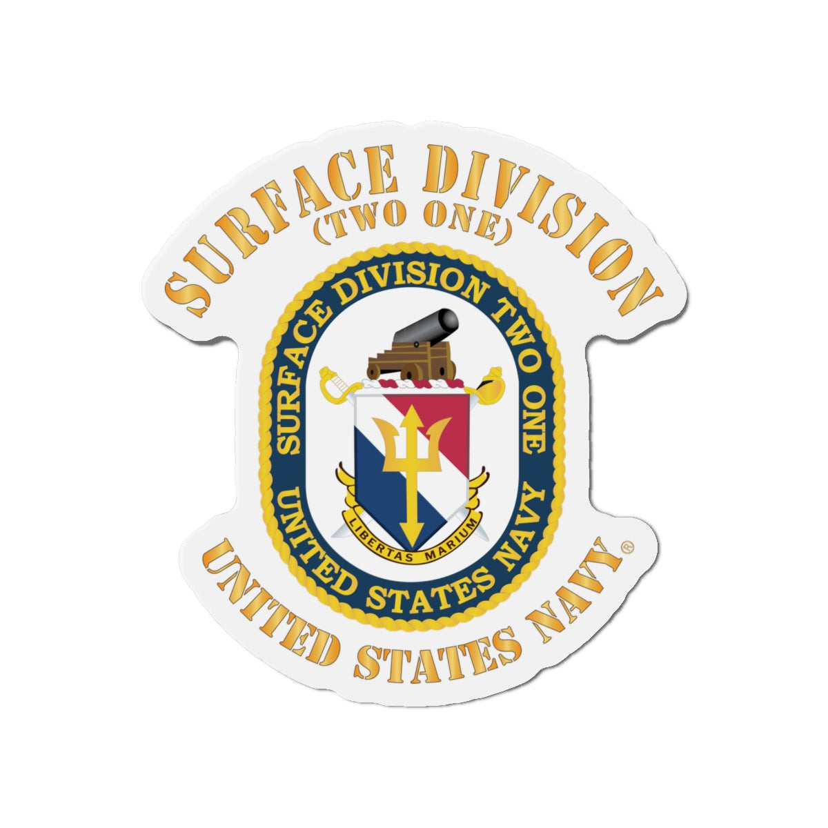 Die-Cut Magnet - Navy - Surface Division 21