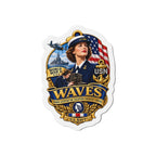 Die-Cut Magnet - WAVES - Women Accepted for Volunteer Emergency Service WWII - 3D - Enhanced