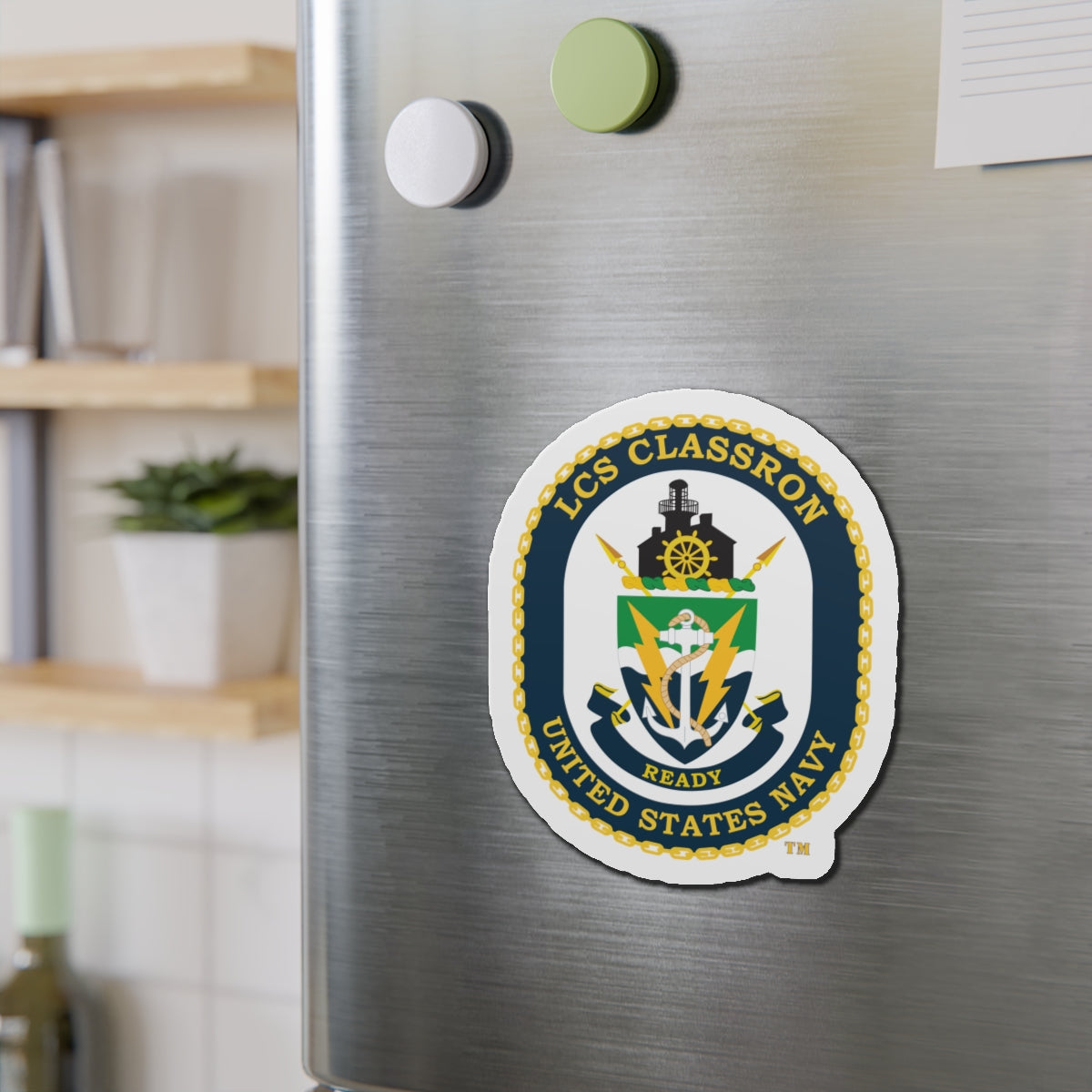 Die-Cut Magnet - Navy - LCS Classron (Littoral Combat Ship) wo txt