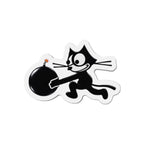 Die-Cut Magnet - NAVY - Fighting Squadron - VF 3 - WWII FELIX Insignia wo Txt - 3D - Enhanced