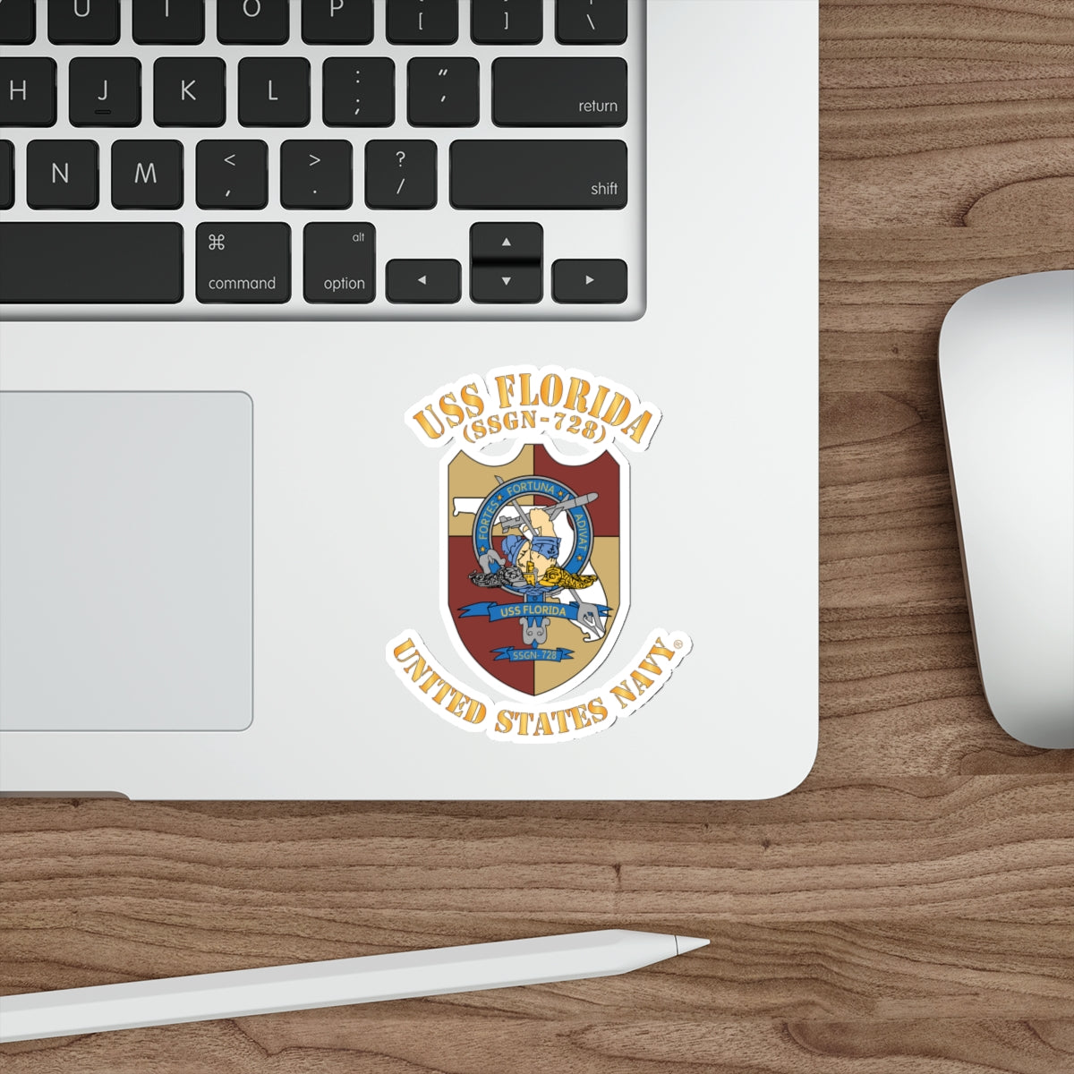 Die-Cut Vinyl Sticker - Navy - USS Florida (SSGN-728)