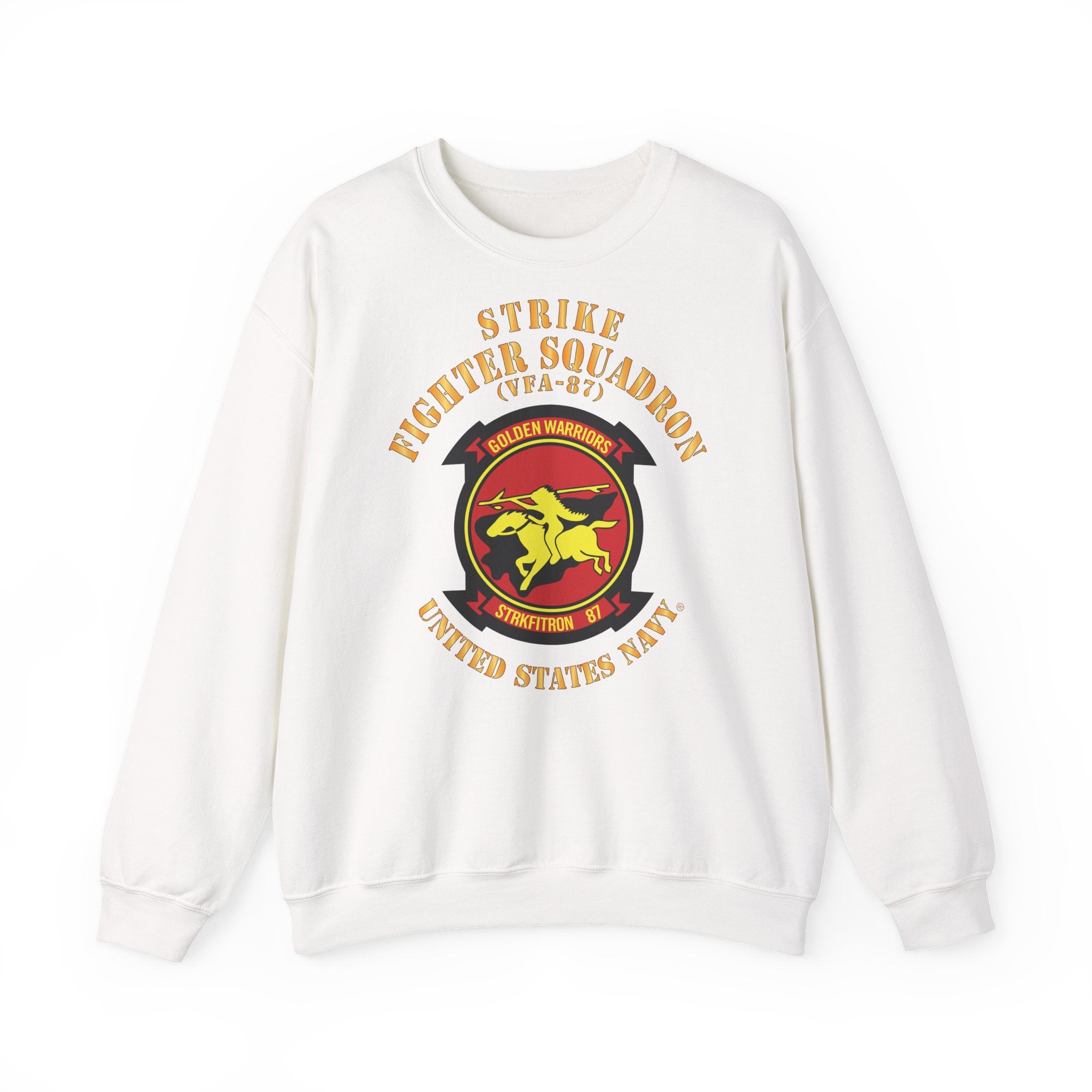 Unisex Heavy Blend™ Crewneck Sweatshirt - Navy - Strike Fighter Squadron 87 (VFA-87)