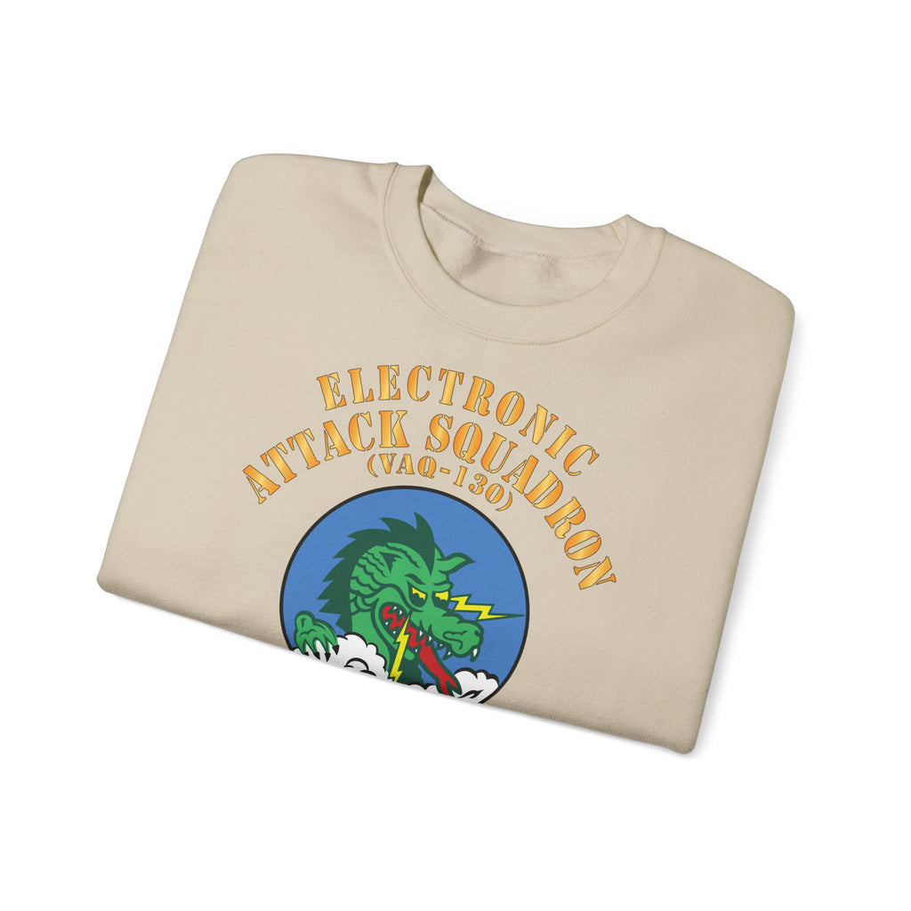 Unisex Heavy Blend™ Crewneck Sweatshirt - Navy - Electronic Attack Squadron 130 (VAQ-130)