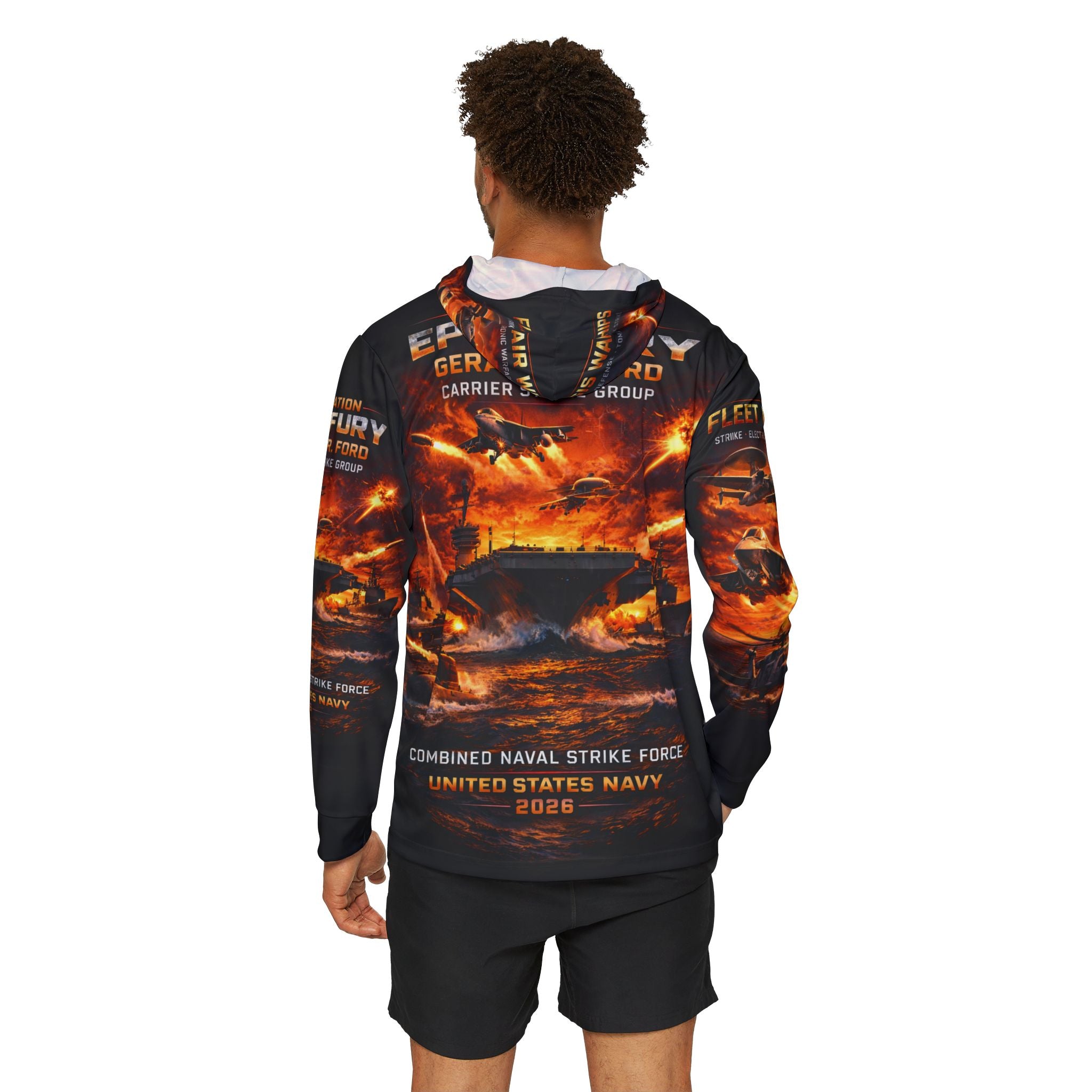 Epic Fury Carrier Strike Hoodie — Gerald R. Ford Navy Warmup Pullover