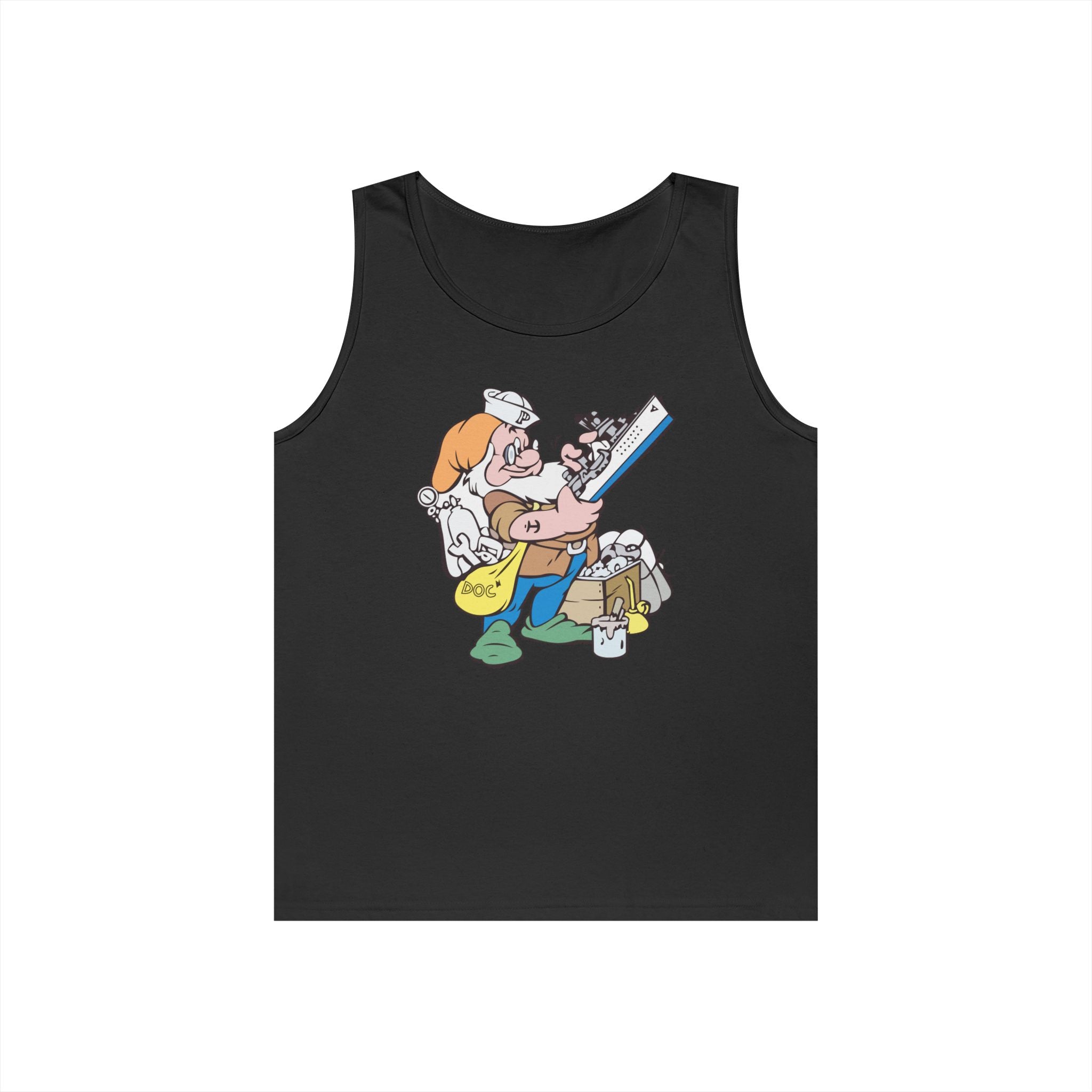 Unisex Heavy Cotton Tank Top - Navy - USS Piedmont (AD-17) wo txt