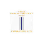 Kiss-Cut Vinyl Decal - Navy - Chief Warrant Officer 5 - CW05