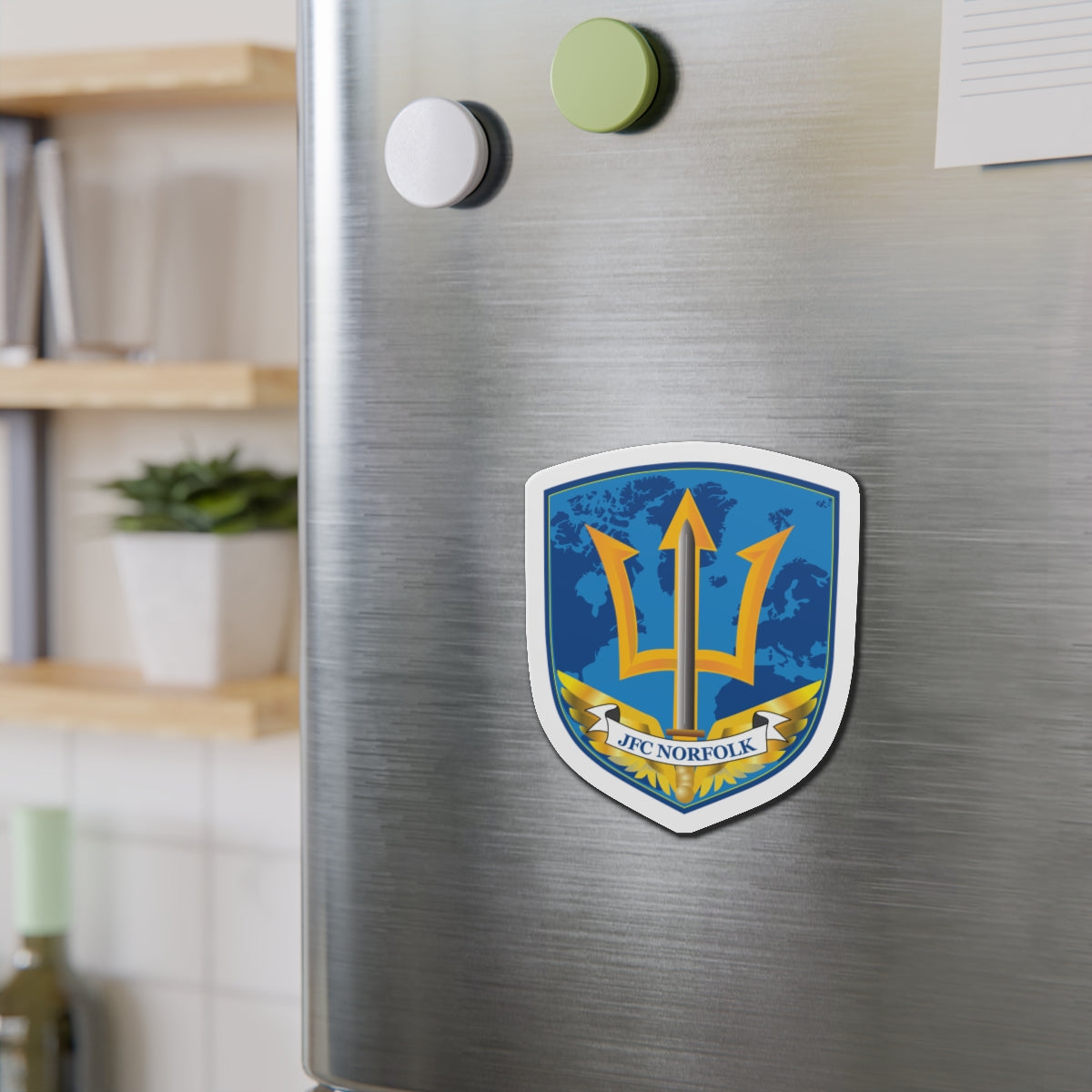Die-Cut Magnet - Navy - Joint Force Command - Norfolk wo Txt X 300