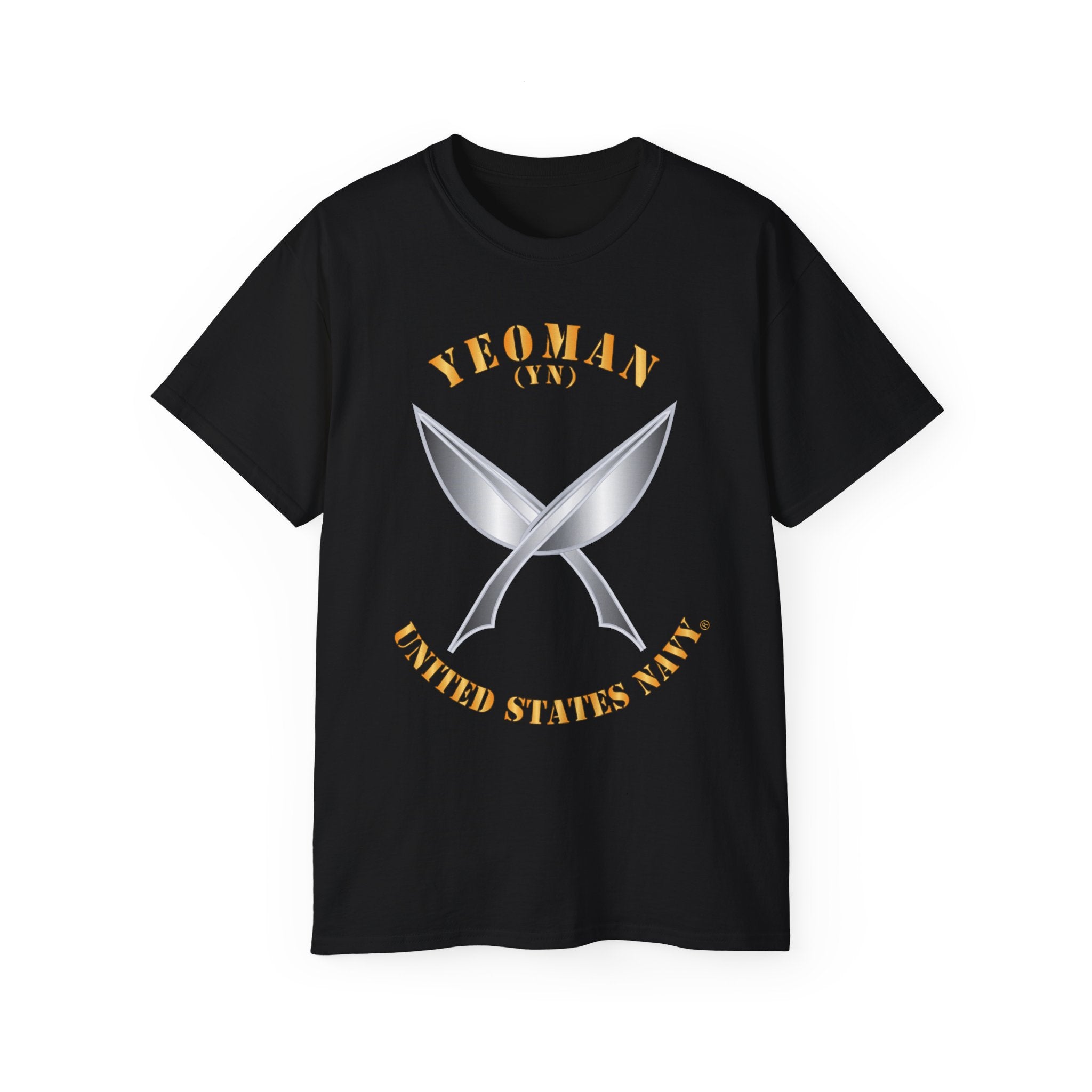 Unisex Ultra Cotton T-Shirt - Navy - Rate - Yeoman (YN)