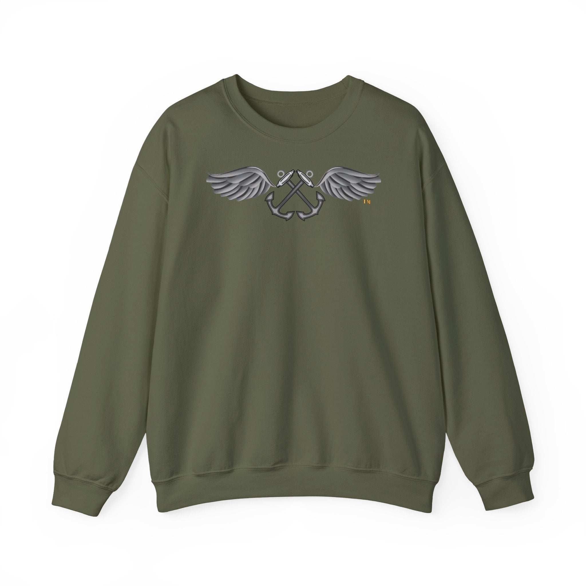 Unisex Heavy Blend™ Crewneck Sweatshirt - Navy - Rate - Aviation Boatswain's Mate (AB) wo txt X 300