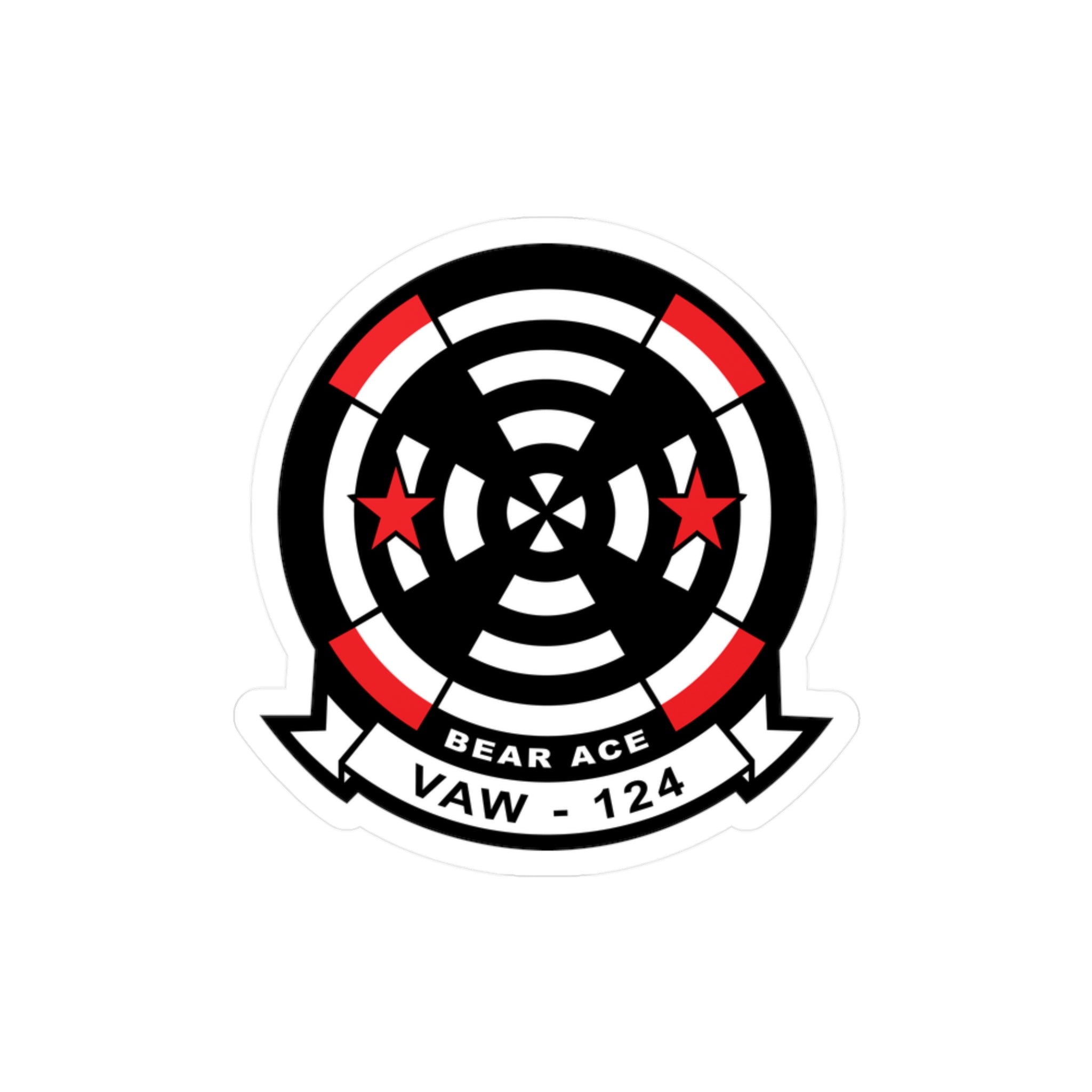 Kiss-Cut Vinyl Decal - Navy - Airborne Command & Control Squadron 124 (VAW-124) wo txt