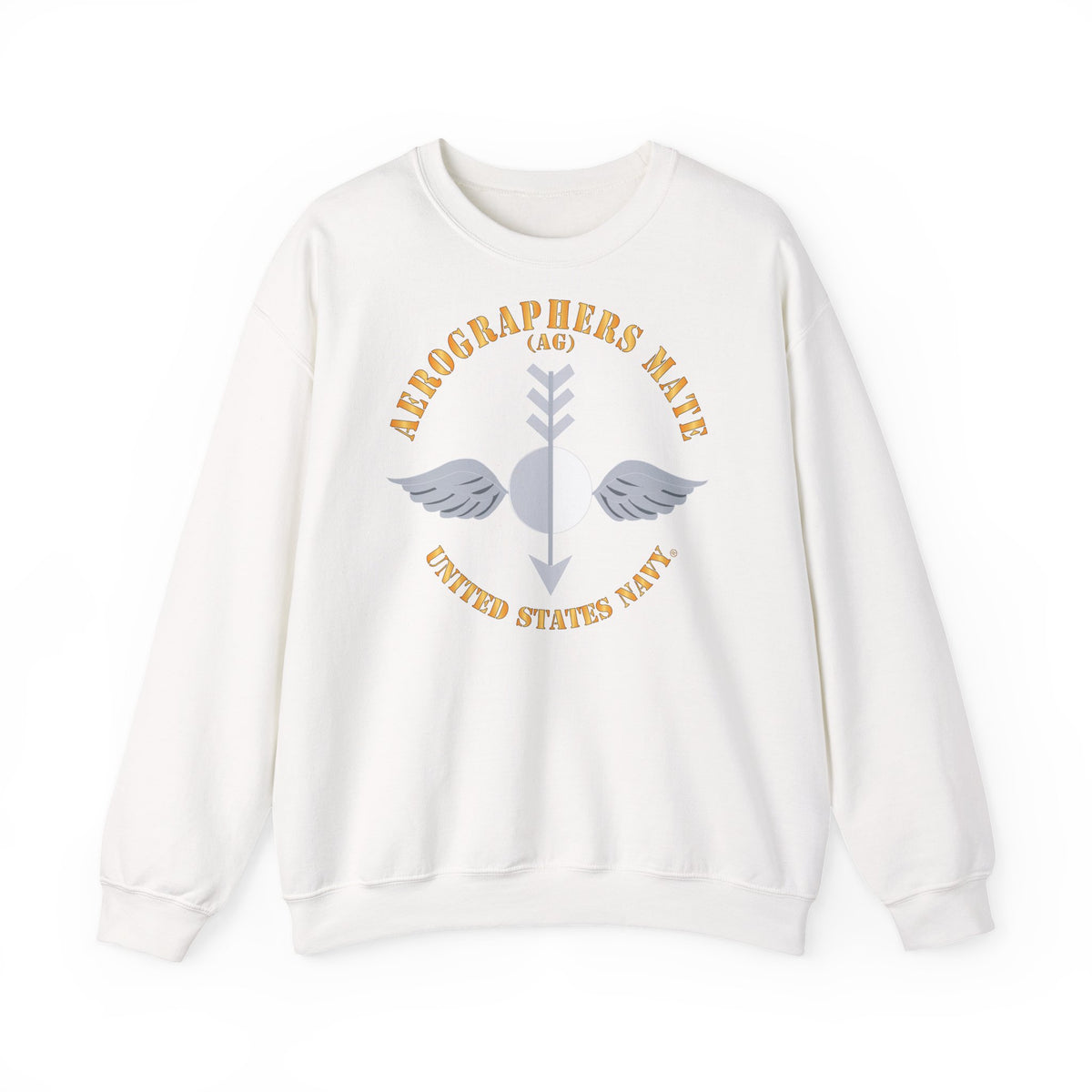 Unisex Heavy Blend™ Crewneck Sweatshirt - Navy - Aerographers Mate (AG) X 300