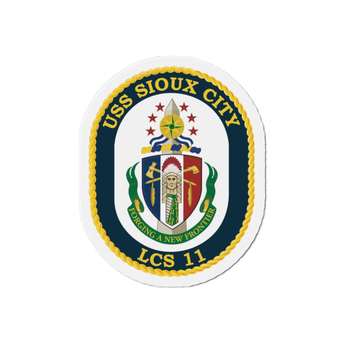 Die-Cut Magnet - Navy - USS Sioux City (LCS-11) wo Txt