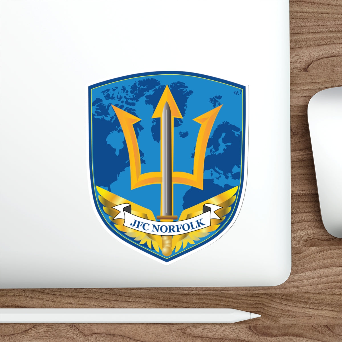 Die-Cut Vinyl Sticker - Navy - Joint Force Command - Norfolk wo Txt X 300