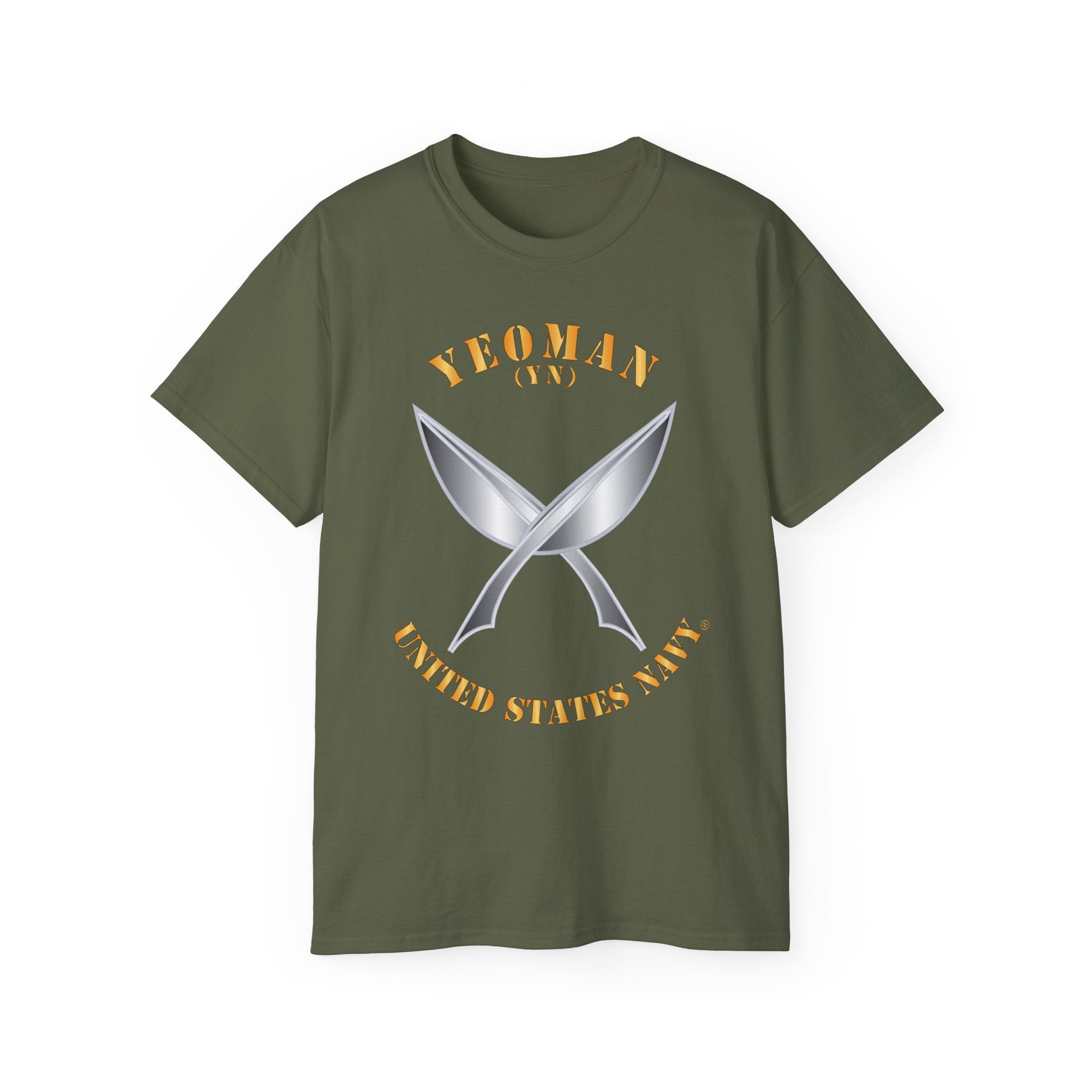Unisex Ultra Cotton T-Shirt - Navy - Rate - Yeoman (YN)