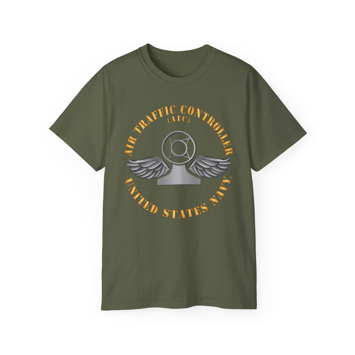 Unisex Ultra Cotton T-Shirt - Navy - Rate - Air Traffic Controller (ATC)