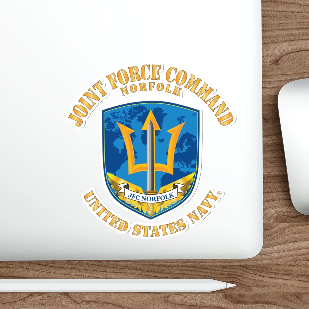 Die-Cut Vinyl Sticker - Navy - Joint Force Command - Norfolk