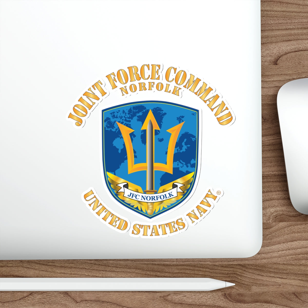 Die-Cut Vinyl Sticker - Navy - Joint Force Command - Norfolk