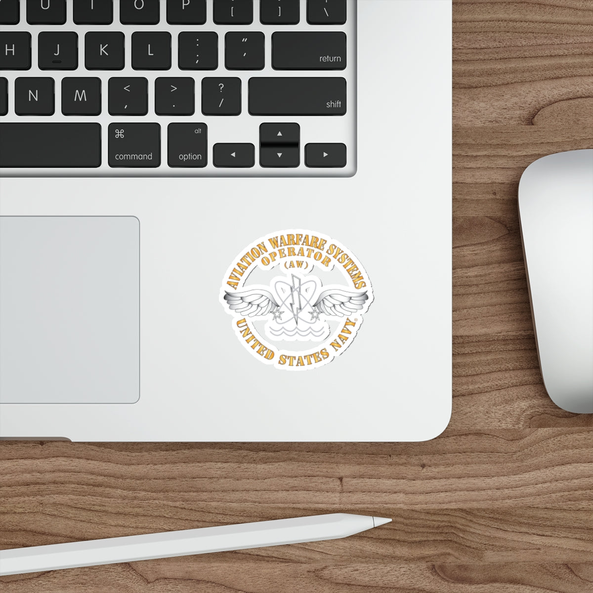 Die-Cut Vinyl Sticker - Navy - Rate - Aviation Warfare Systems Operator (AW)