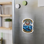 Die-Cut Magnet - NAVY - USS Undersea Warfare Field - San Clemente Island - Crest - w scene - 3D - Enhanced