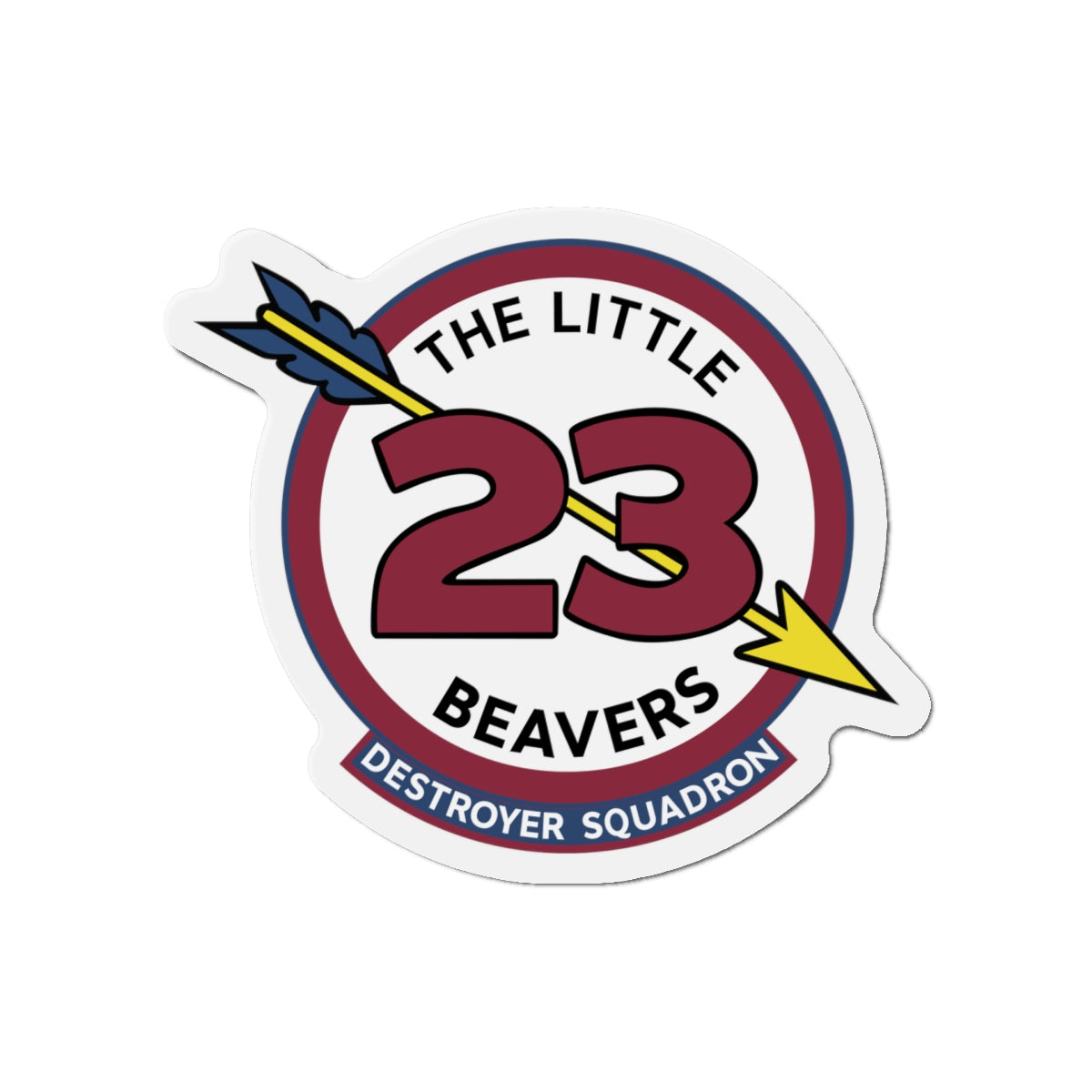 Die-Cut Magnet - Navy - Destroyer Squadron 23 (DESRON-23) wo Txt
