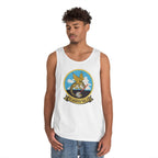 Unisex Heavy Cotton Tank Top - Navy - Helmineron Twelve (HM-12) wo Txt