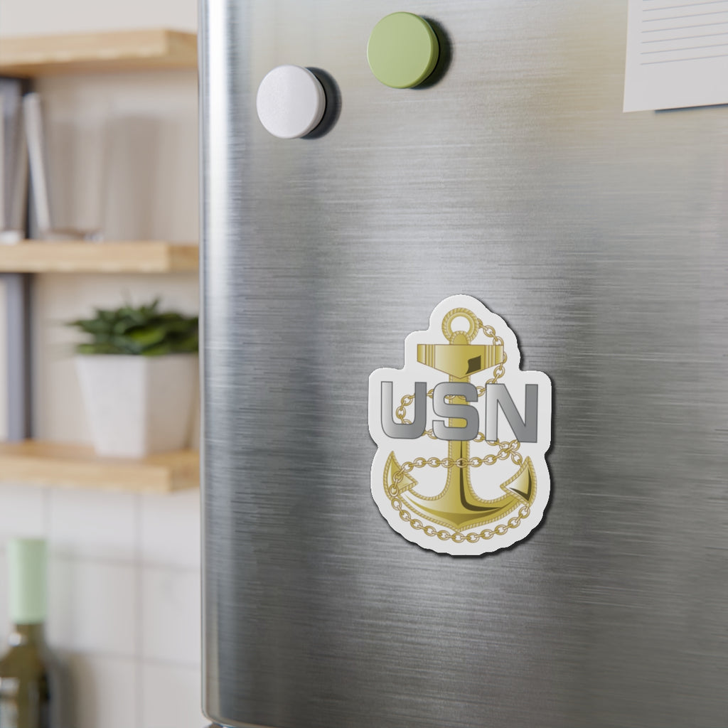 Die-Cut Magnet - Navy - Fouled Anchor wo txt