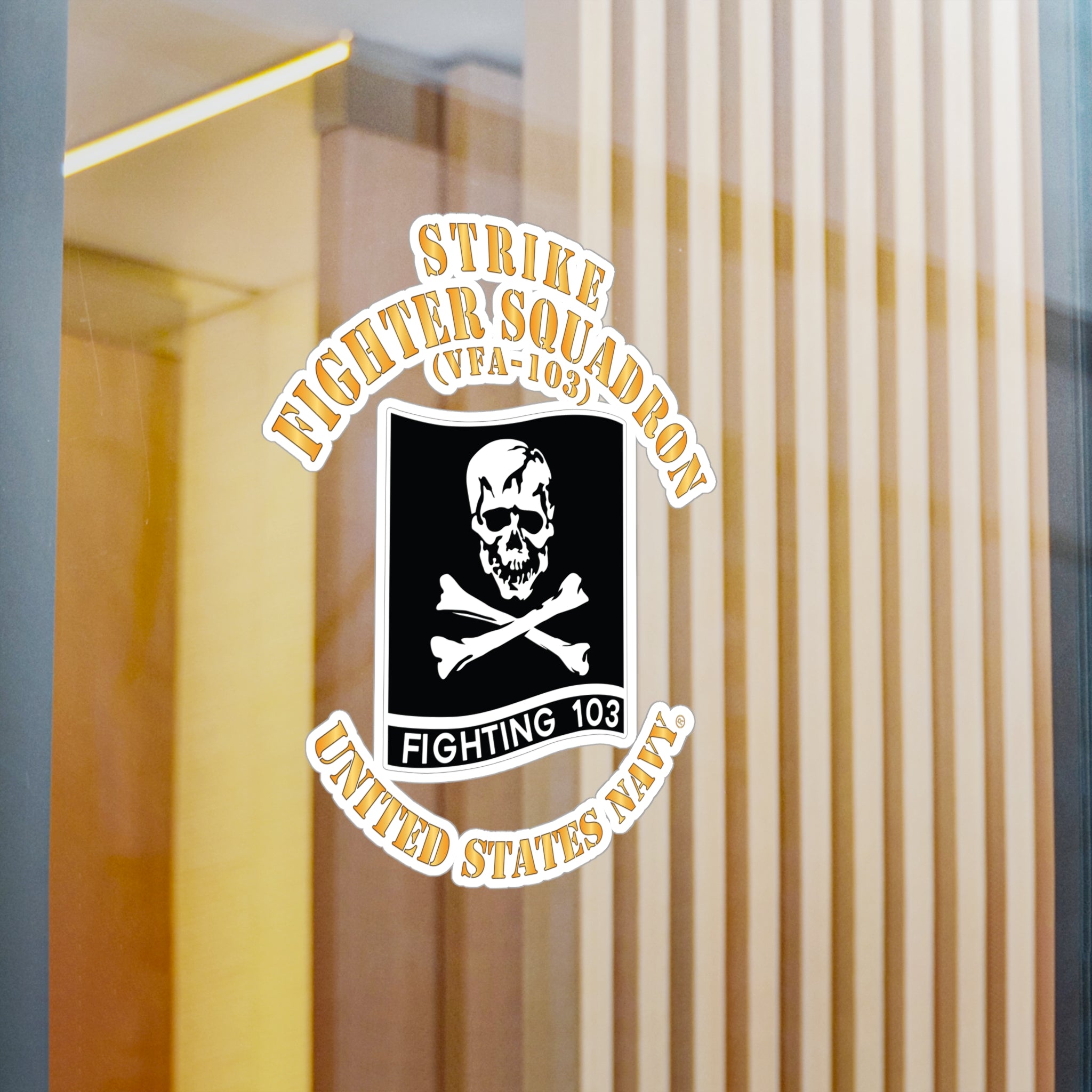 Kiss-Cut Vinyl Decal - Navy - Strike Fighter Squadron 103 (VFA-103)