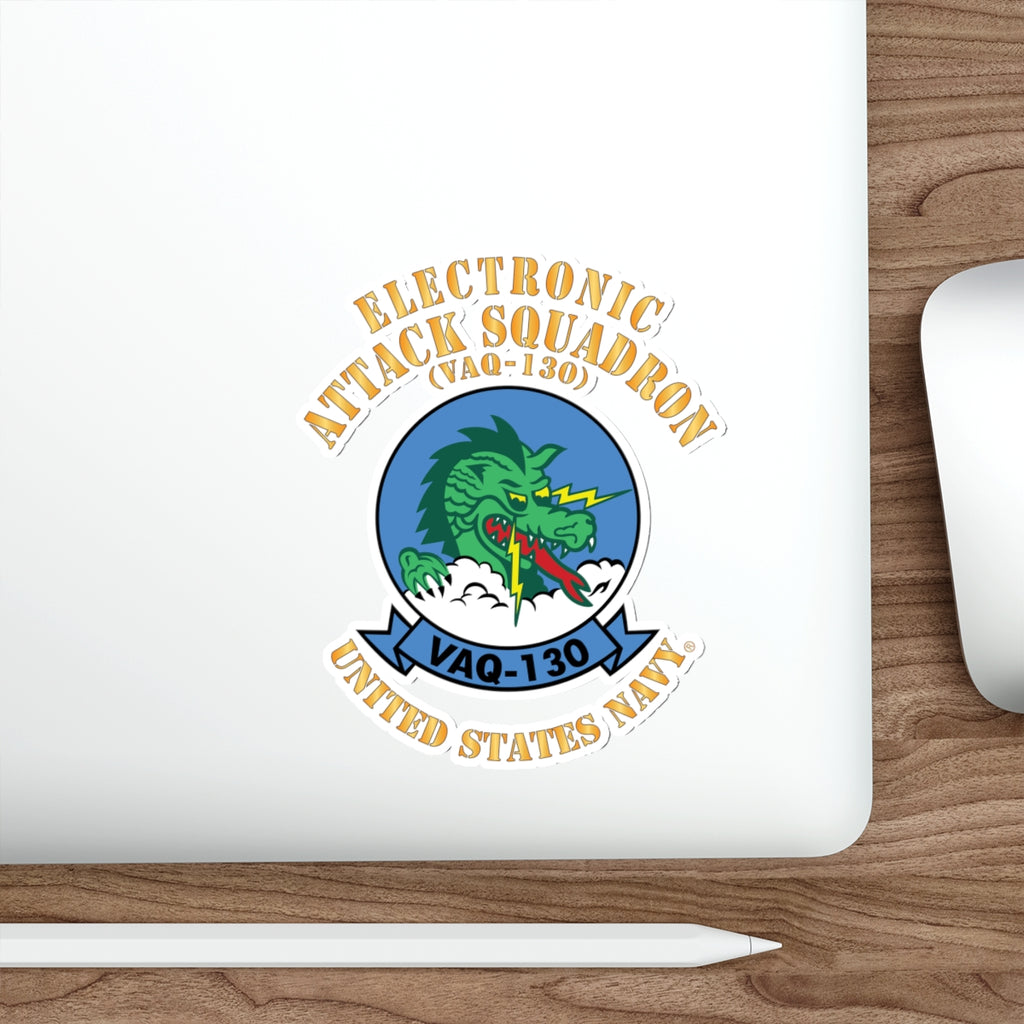 Die-Cut Vinyl Sticker - Navy - Electronic Attack Squadron 130 (VAQ-130)