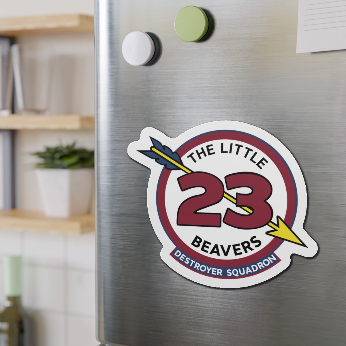 Die-Cut Magnet - Navy - Destroyer Squadron 23 (DESRON-23) wo Txt
