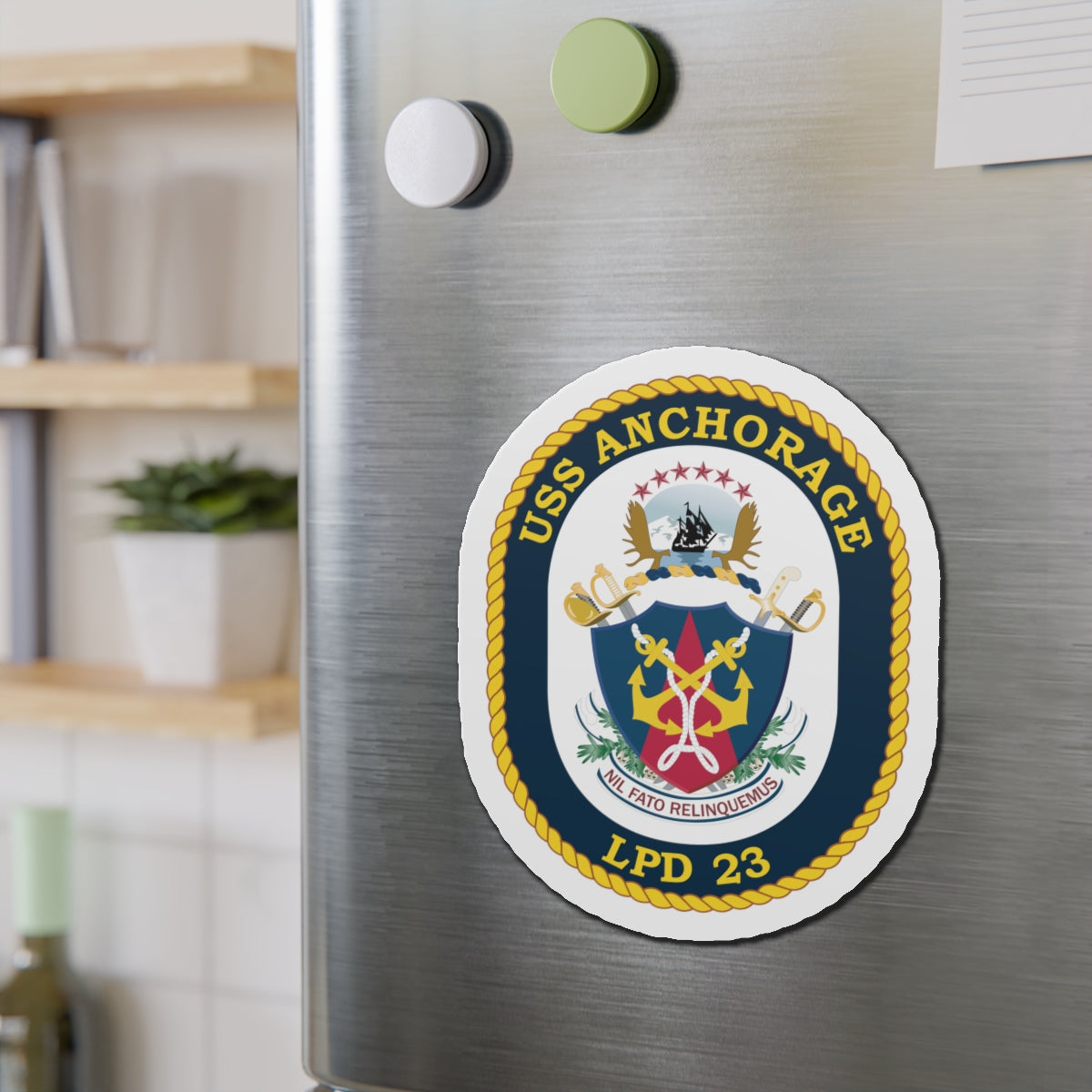 Die-Cut Magnet - Navy - USS Anchorage (LPD-23) wo txt