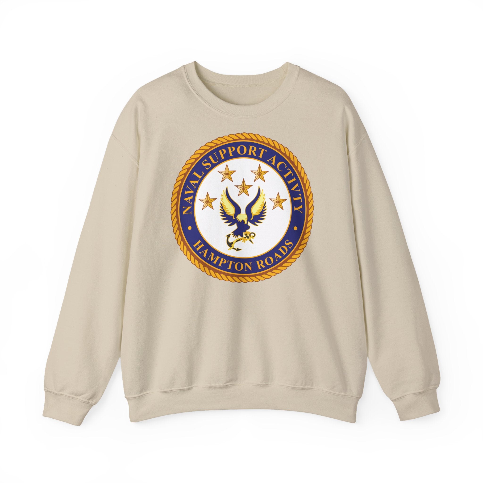 Unisex Heavy Blend™ Crewneck Sweatshirt - Navy - Naval Support Activity - Hampton Roads