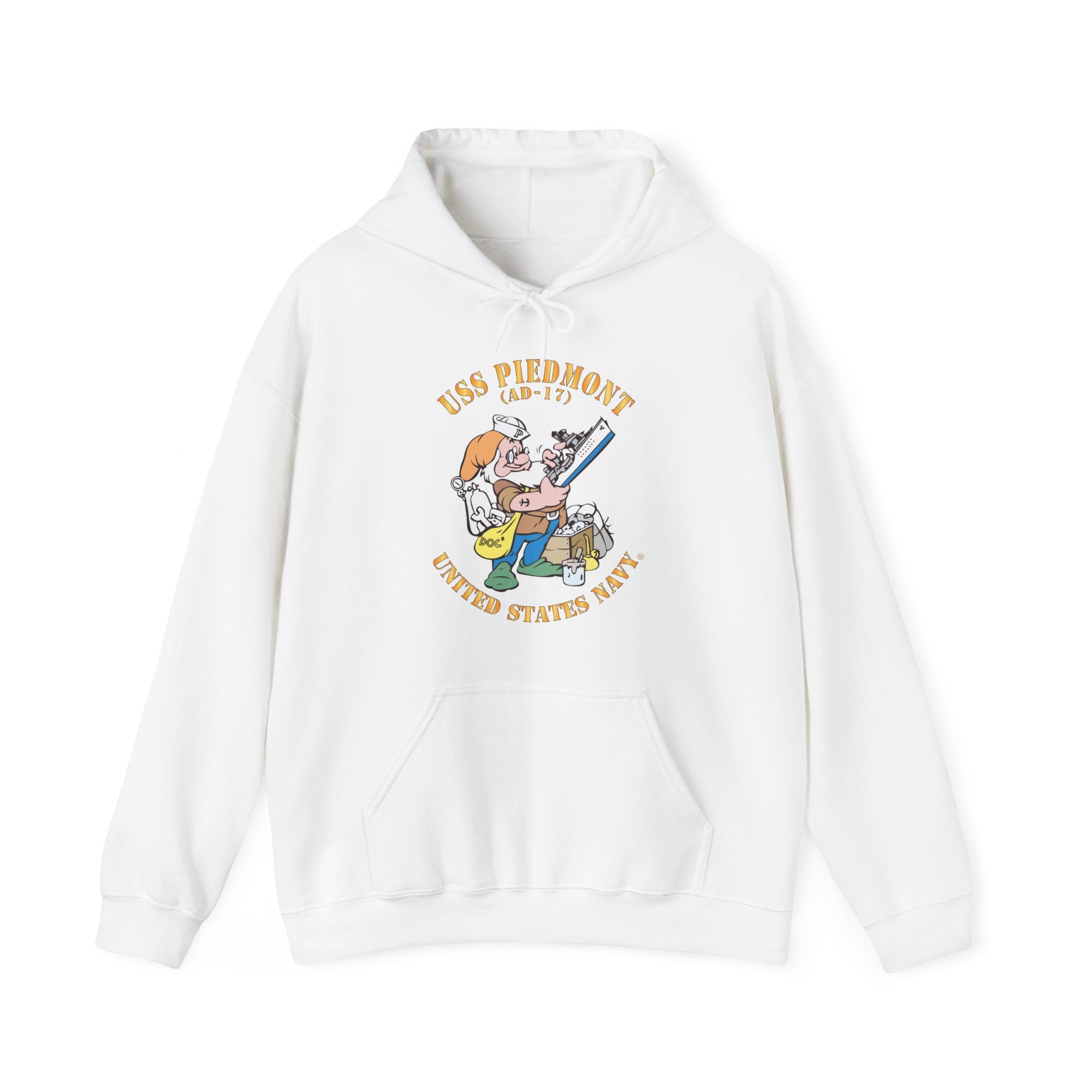 Unisex Heavy Blend™ Hoodies - Navy - USS Piedmont (AD-17)