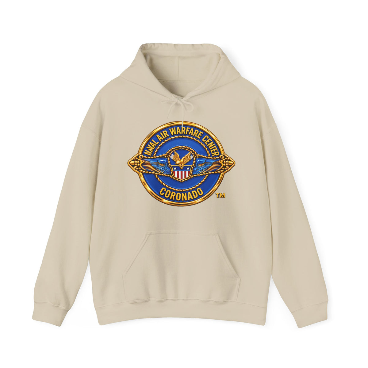 Unisex Heavy Blend™ Hoodies - Navy - Naval Air Warfare Center - Coronado - Crest - 3D - Enhanced