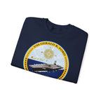 Unisex Heavy Blend™ Crewneck Sweatshirt - Navy - USS Gerald R. Ford (CVN-78) wo txt
