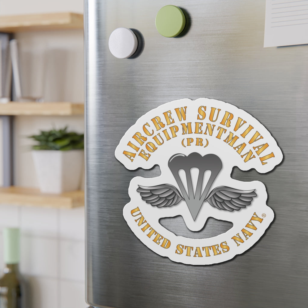 Die-Cut Magnet - Navy - Rate - Aircrew Survival Equipmentman (PR)