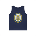 Unisex Heavy Cotton Tank Top - Navy - USNS Carl Brashear (T-AKE 7) wo txt